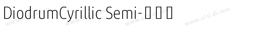 DiodrumCyrillic Semi字体转换